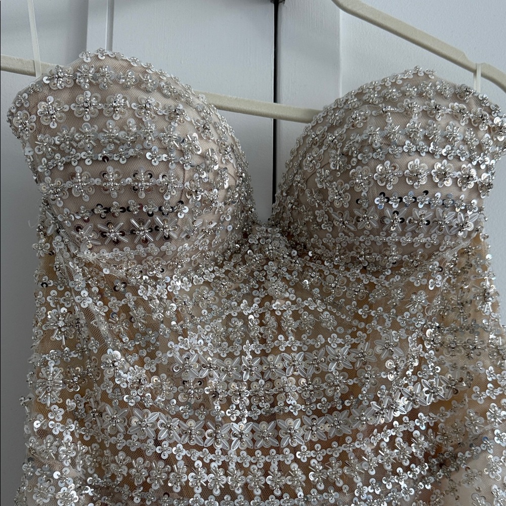 Nicole + Felicia Roxy Dress (Sparkly Cream Wedding Dress)